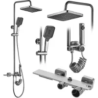 REA Duschgarnitur HELIX Nickel Brush INOX
