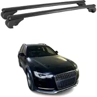 Omac Dachträger Grundtäger für Audi A6 C7 Allroad 2012-2018 75kg Alu Schwarz 2 tlg