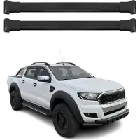 Omtec Dachträger Gepäckträger für Ford Ranger 2012-2025 Relingträger Aluminium Schwarz