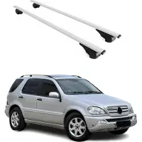 Omtec Dachträger Grundtäger für Mercedes ML Klasse W163 1998-2005 75kg Metall Grau 2x