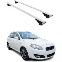 Omtec Dachträger Grundtäger für Fiat Croma Kombi 2005-2010 75kg Metall Silber 2 tlg