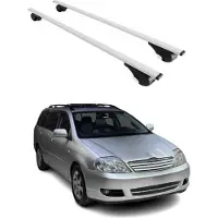 Omtec Dachträger Grundtäger für Toyota Corolla Verso 2001-2009 75kg Metall Silber 2x