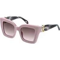 Just cavalli SJC142V Rosa pastello pieno lucido 51/22/140 Damen Sonnenbrillen