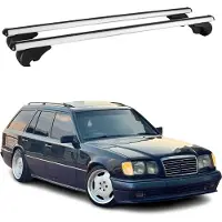 Omac Dachträger für Mercedes E Klasse S124 T-Model 1985-1996 75kg Alu Silber 2x