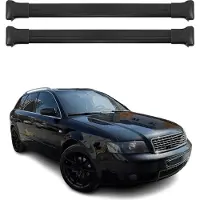 Omac Dachträger Grundtäger für Audi A4 B6 B7 Avant 2001-2008 75kg Alu Schwarz 2 tlg