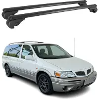 Omac Dachträger Grundtäger für Chevrolet Trans Sport 1996-2005 75kg Alu Schwarz 2 tlg