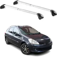 Aurilis Dachträger für Renault Clio III IV Wagon 2005-2020 5 türig Alu Silber 2 tlg ABE