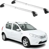 Aurilis Dachträger für Dacia Sandero Stepway 2010-2025 5 tür 100kg Alu Silber 2x ABE