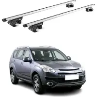 Aurilis Dachträger Grundtäger für Citroen C-Crosser 2007-2012 5 tür 90kg Alu Grau 2x ABE