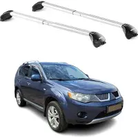 Aurilis Dachträger für Mitsubishi Outlander 2006-2012 5 tür 100kg Alu Silber 2x ABE