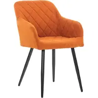 CLP Esszimmerstuhl Shila Gesteppt orange Material Stoff