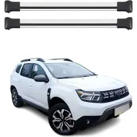 Omtec Dachträger Grundtäger für Dacia Duster mk3 2024-2025 75kg Aluminium Silber 2 tlg