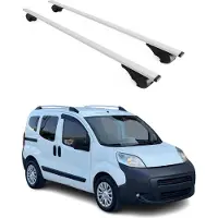 Omac Dachträger Grundtäger für Peugeot Bipper 2007-2017 75kg Metall Silber 2 tlg