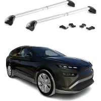 Aurilis Dachträger Grundträger für Skoda Enyaq 2022-2025 Aluminium Silber 2 tlg ABE