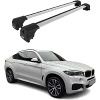 Omtec 1234916 Dachreling Dachträger Aluminium 75 kg Max für BMW X6 (F16, F86)