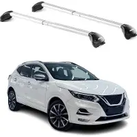 Aurilis Dachträger Grundtäger für Nissan Qashqai J11 2014-2021 5tür 100kg Alu ABE Silber