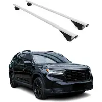 Omtec Dachträger Grundtäger für Honda Pilot 2023-2025 75kg Metall Silber 2 tlg