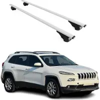 Omac Dachträger Grundtäger für Jeep Cherokee KL 2014-2018 Pre-FL 75kg Metall Grau 2x