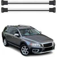 Omtec Dachträger Grundtäger für Volvo XC70 mk3 2007-2016 75kg Aluminium Silber 2 tlg