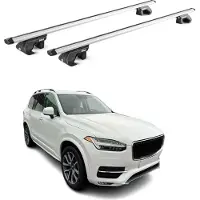 Aurilis Dachträger Grundtäger für Volvo XC90 2002-2025 5 tür 90kg Alu Silber 2 tlg ABE