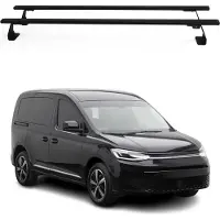 Omtec Dachträger Grundtäger für VW T7 Multivan 2021-2025 75kg Stahl Schwarz 2 tlg