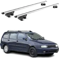 Aurilis Aluminium Dachträger für VW Polo III SW 6N 1996-2001 5 türig Silber 2 tlg ABE