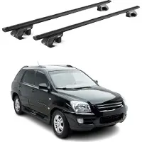 Omac Dachträger Grundtäger für Kia Sportage JE 2004-2010 5 tür 90kg Alu Schwarz ABE