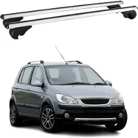 Omac Dachträger Grundtäger für Hyundai Getz 2002-2011 75kg Aluminium Silber 2 tlg