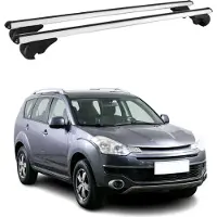 Omtec Dachträger Grundtäger für Citroen C-Crosser 2007-2012 75kg Alu Silber 2 tlg