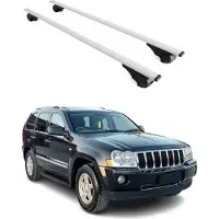 Omtec Dachträger Gepäckträger für Jeep Grand Cherokee 2005-2011 Metall Grau