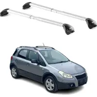 Aurilis Dachträger Grundtäger für Fiat Sedici 2005-2014 tür 100kg Alu Silber 2 tlg ABE