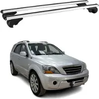 Omac Dachträger Grundtäger für Kia Sorento 2002-2009 75kg Alu Silber 2 tlg