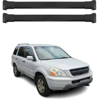 Omtec Dachträger Grundtäger für Honda Pilot 2002-2008 75kg Aluminium Schwarz 2 tlg