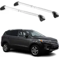 Aurilis Dachträger Grundtäger für Ford Kuga mk3 2013-2019 5 tür 100kg Alu Silber 2x ABE