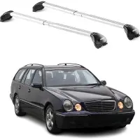 Aurilis Dachträger für Mercedes E Klasse S210 T-Modell 1996-2002 100kg Alu Silber 2x ABE