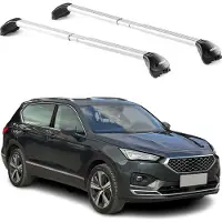 Aurilis Dachträger Grundträger für Seat Tarraco 2019-2025 5 türig Alu Silber 2 tlg ABE