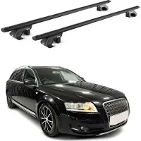 Aurilis Dachträger für Audi A6 C6 C7 Allroad 2006-2018 5 tür 90kg Alu Schwarz 2x ABE