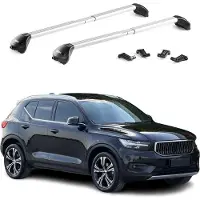 Aurilis Dachträger Grundträger für Volvo XC40 2018-2025 Aluminium Silber 2 tlg ABE