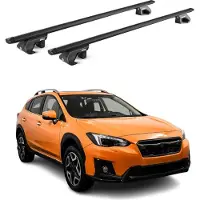 Aurilis Dachträger Grundtäger für Subaru XV mk1 2012-2017 5 tür 90kg Alu Schwarz 2x ABE