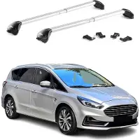 Aurilis Dachträger Grundträger für Ford S-Max 2015-2025 Aluminium Silber 2 tlg ABE