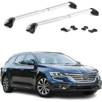 Aurilis Dachträger Relingträger für Renault Talisman Wagon 2016-2022 Alu Silber 2x ABE