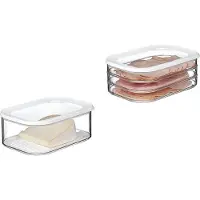 Mepal | Modula Vorratsdose Set | Frischhaltedosen Starter-Set | spülmaschinenfest | elegant in Weiß | ideal für Lebensmittelaufbewahrung
