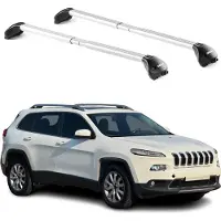 Aurilis Dachträger Grundtäger für Jeep Cherokee KL 2014-2018 Pre-FL 100kg Alu Silber ABE