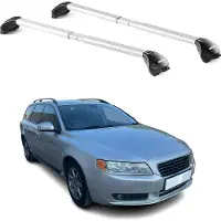 Aurilis Dachträger Grundtäger für Volvo V70 2007-2016 5 tür 100kg Alu Silber 2 tlg ABE
