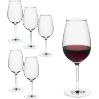Rona Bordeaux Rotweingläser Serie Ratio 450 ml, Rotweinglas mit klassischer Form ,spülmaschinenfest