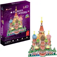 Dante Illuminiertes 3D-Puzzle Der Tempel des Heiligen Basilius des Seligen 224 Teile