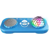 BigBen Interactive iDance Party Box XD2 Blau mit Mikrofon + Disco-Licht