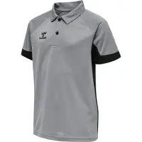 Hummel LEAD Funktions Poloshirt Kinder grey melange 164
