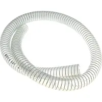 Motoforce Kühlwasserschlauch transparent mit Stahlspirale 19x26mm, 1 Meter kompatibel mit Peugeot stehend / liegend