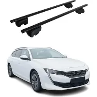 Omac Dachträger Gepäckträger für Peugeot 508 2018-2023 Grundträger ABE Schwarz 2x
